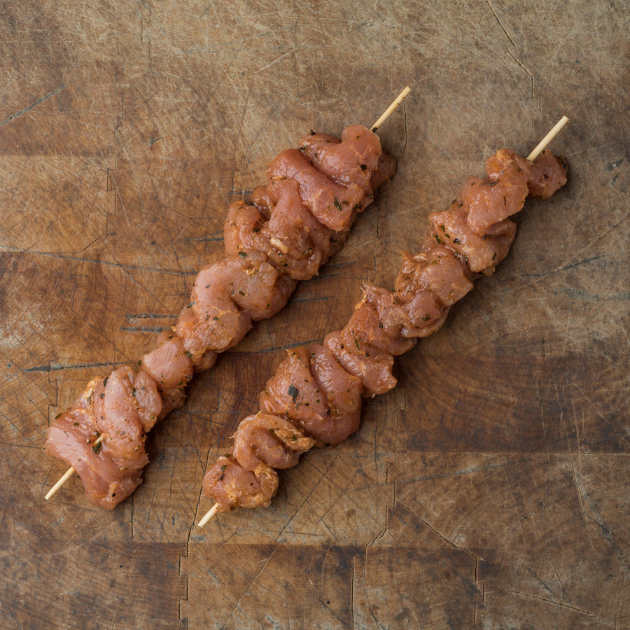 Brochettes souvlaki de porc