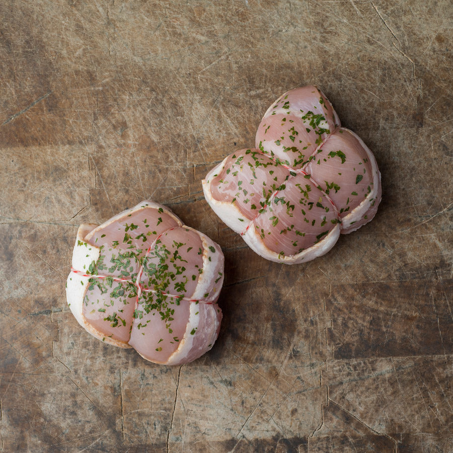 Tournedos de poulet avec bacon